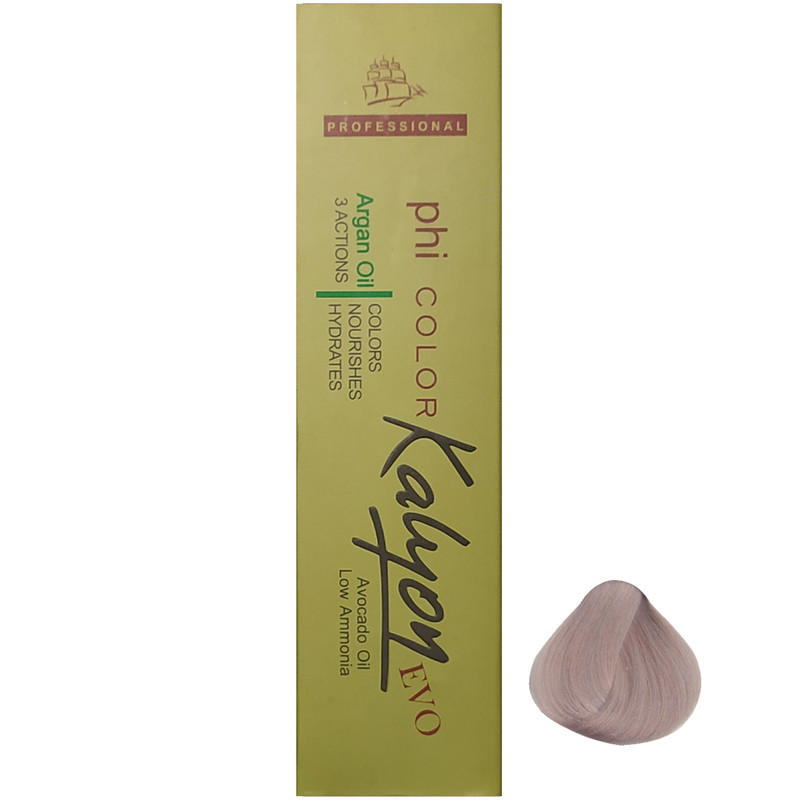 رنگ مو کالیون سری Ash شماره A10 حجم 125میلی لیتر رنگ بلوند خاکستری پلاتینه