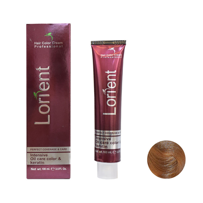 رنگ مو لورینت شماره G7 حجم 100 میلی لیتر رنگ بلوند طلائی روشن