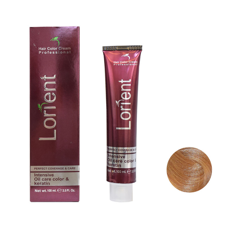 رنگ مو لورینت شماره G8 حجم 100 میلی لیتر رنگ بلوند طلایی خیلی روشن