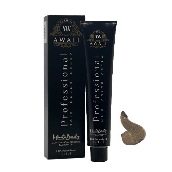 رنگ مو آوایی شماره 8.2 حجم 120 میلی لیتر رنگ بلوند زیتونی روشن