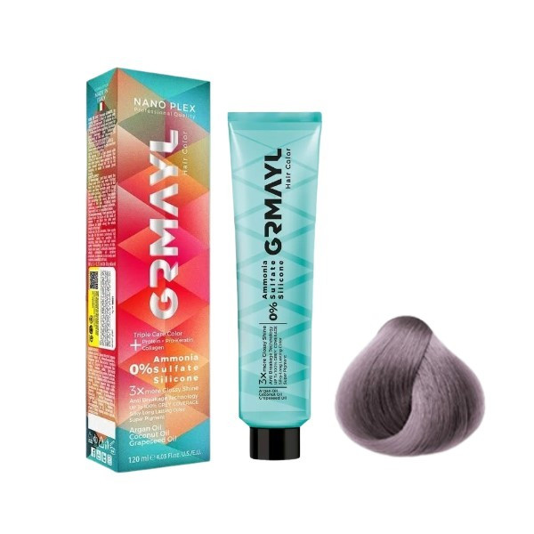 رنگ مو گرمایل شماره 7.12 حجم 120 میلی لیتر رنگ بلوند مرواریدی صدفی متوسط