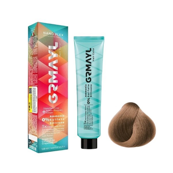 رنگ مو گرمایل شماره 8.15 حجم 120 میلی لیتر رنگ بلوند کنفی روشن