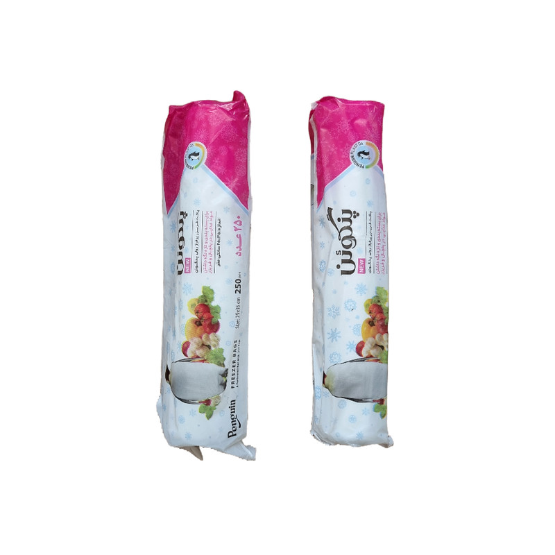 کیسه فریزر پنگوئن کد sd43 رول 250 عددی بسته 2 عددی