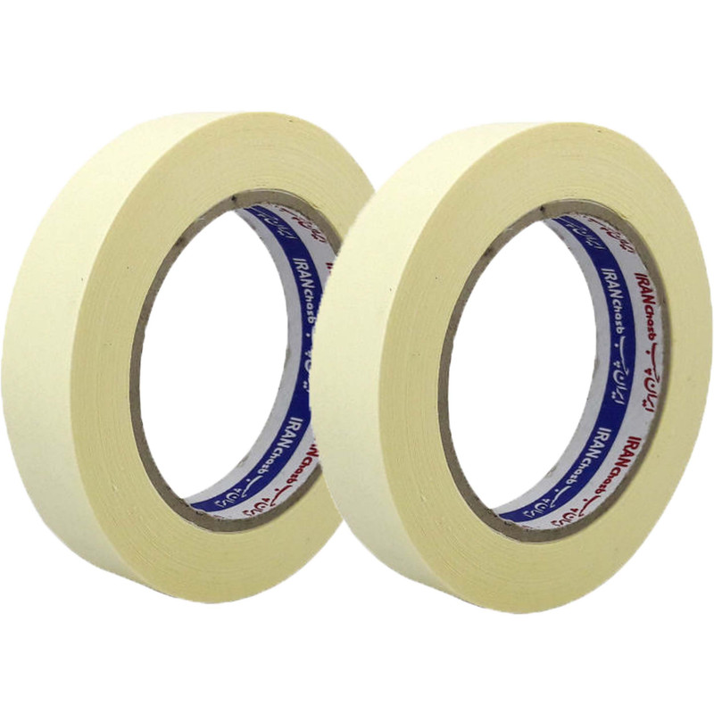 چسب کاغذی ایران چسب مدل IC2.5 عرض 2.5 سانتی متر بسته 2 عددی