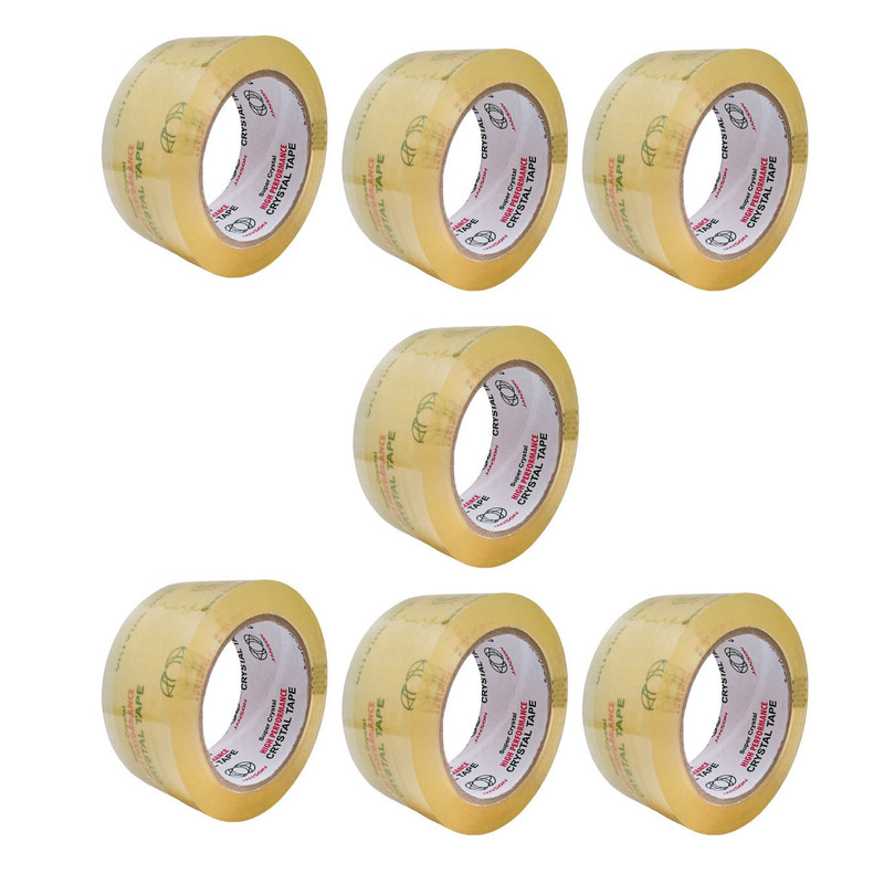 چسب پهن جانسون مدل کریستال 90 یارد عرض 5 سانتیمتر بسته 7 عددی