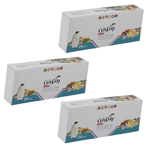 کیسه زیپ دار پنگوئن مدل Zp مجموعه 3 عددی