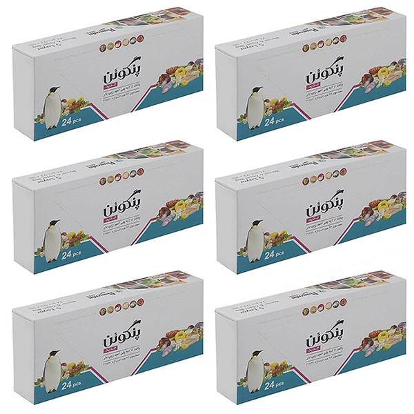 کیسه زیپ دار پنگوئن مدل Zp مجموعه 6 عددی