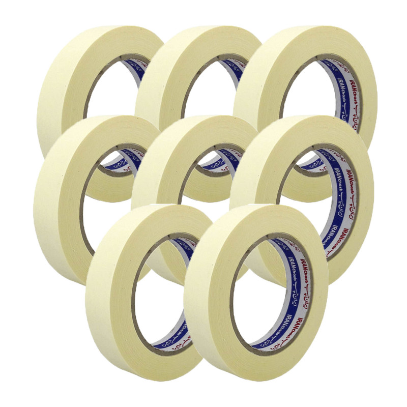 چسب کاغذی ایران چسب مدل IC2.5 عرض 2.5 سانتی متر بسته 8 عددی