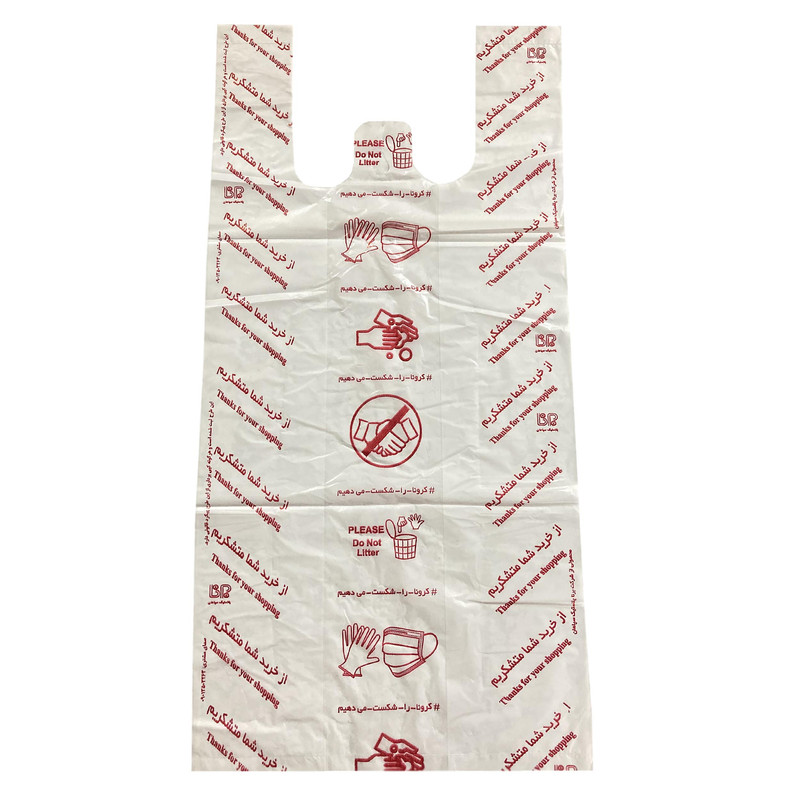 کیسه خرید مدل دسته دار 55.45 بسته 500 عددی