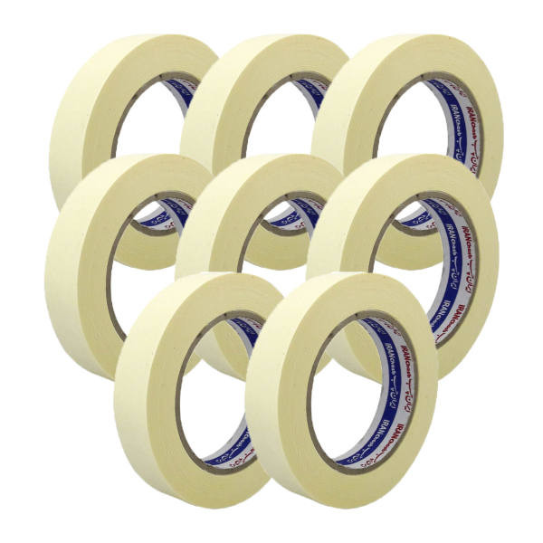 چسب کاغذی ایران چسب مدل باریک عرض 2,5 سانتیمتر بسته 8 عددی