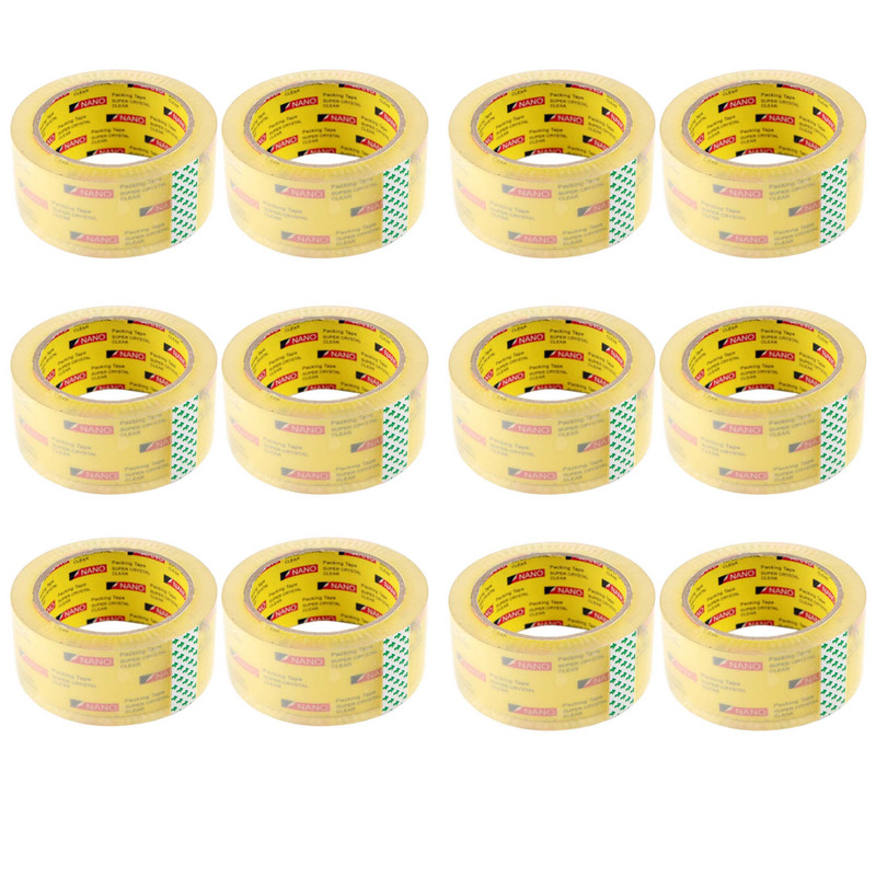 چسب پهن نانو مدل 90YRD عرض 4.8 سانتی متر بسته 12 عددی