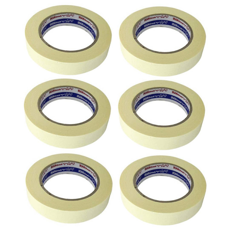 چسب پهن ایران چسب کد NM عرض 2.5 سانتی متر بسته 6 عددی