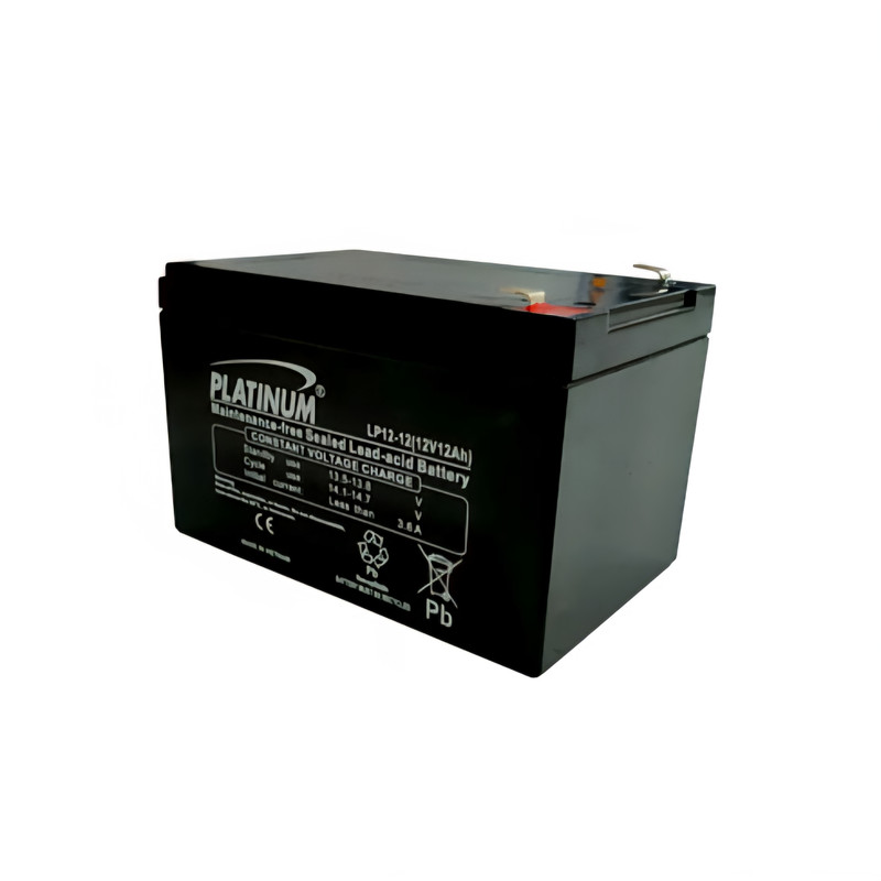 باتری UPS با ولتاژ 12 ولت و شدت جریان 12 آمپرساعت پلاتینیوم مدل LP12-12