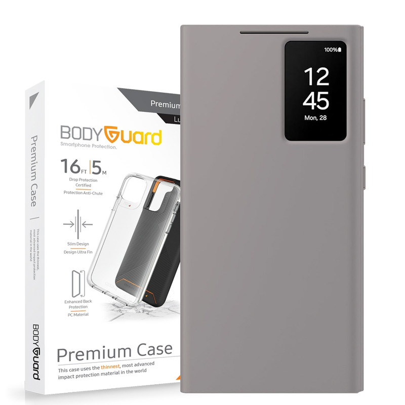 کیف کلاسوری بادیگارد مدل S View مناسب برای گوشی موبایل سامسونگ Galaxy S24 Ultra