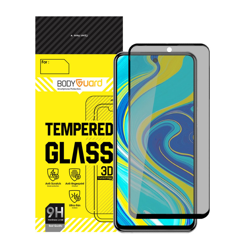 محافظ صفحه نمایش حریم شخصی بادیگارد مدل PX مناسب برای گوشی موبایل شیائومی Note 9 Pro