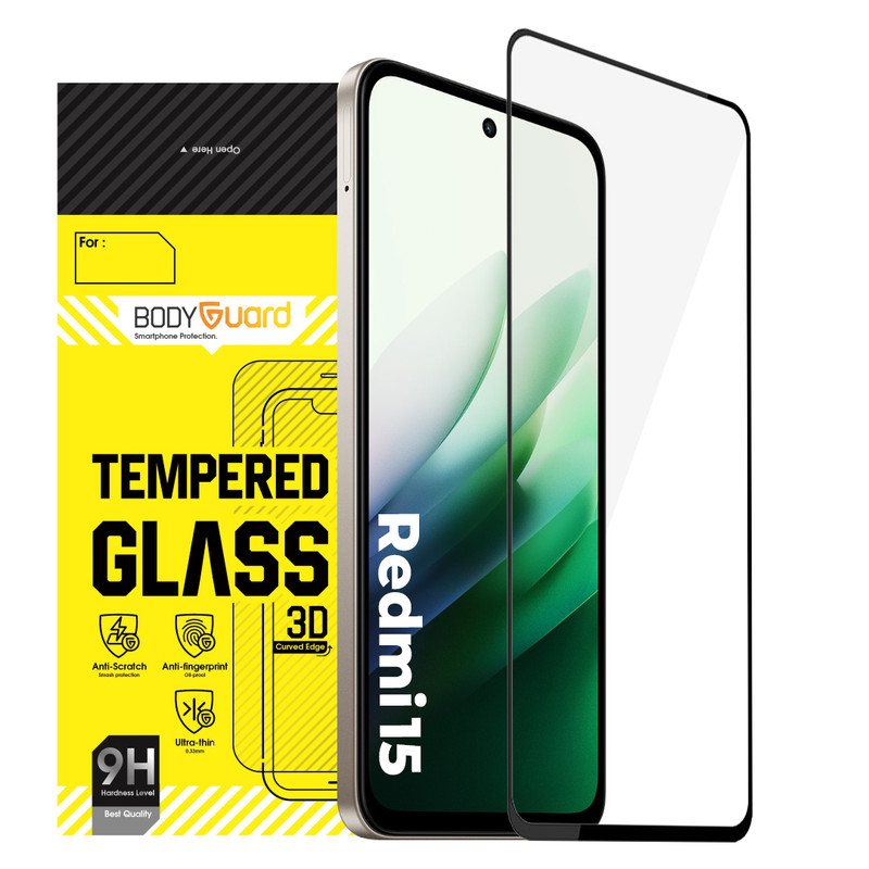 محافظ صفحه نمایش شیشه ای بادیگارد مدل FX مناسب برای گوشی موبایل شیائومی Redmi 15