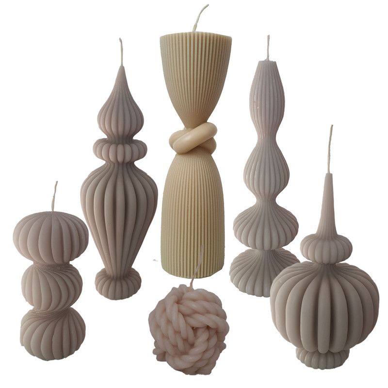 شمع دست ساز مدل GT6  مجموعه 6 عددی