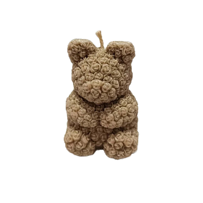 شمع مدل خرس گلی 