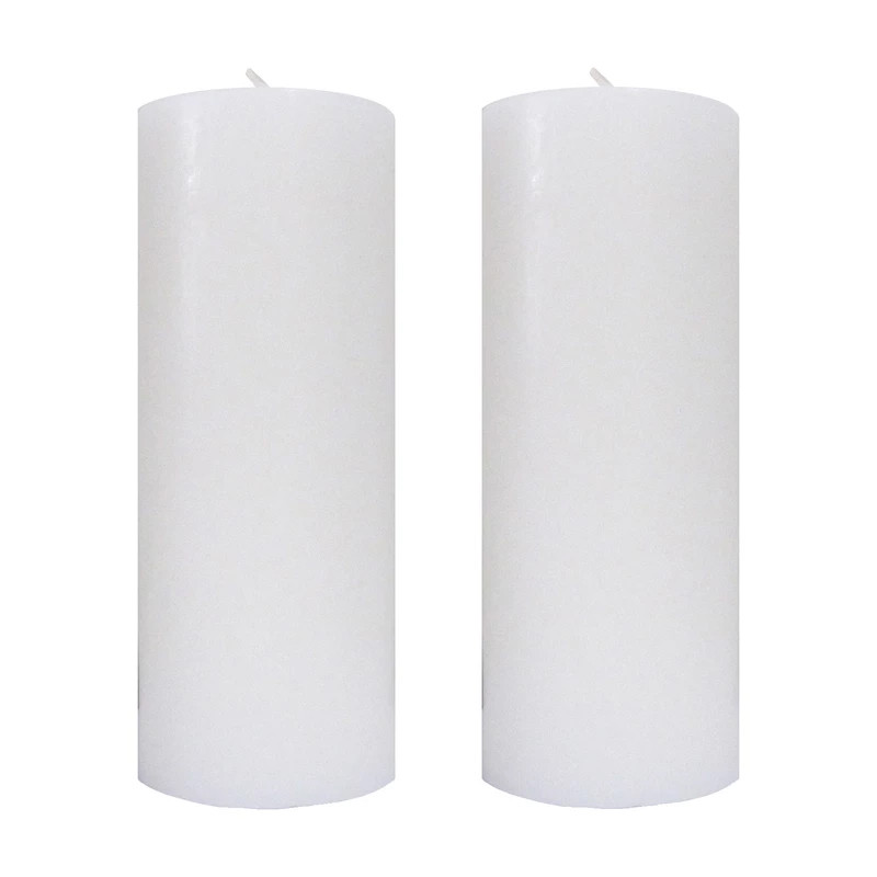 شمع دست ساز مدل استوانه مجموعه 2 عددی