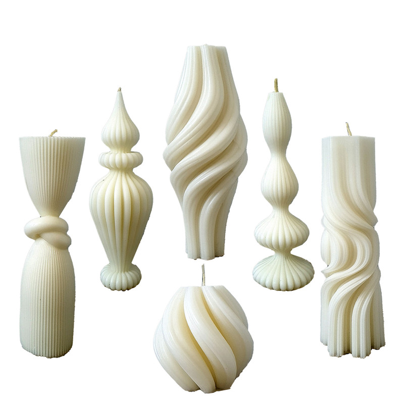 شمع دست ساز مدل B6M مجموعه 6 عددی