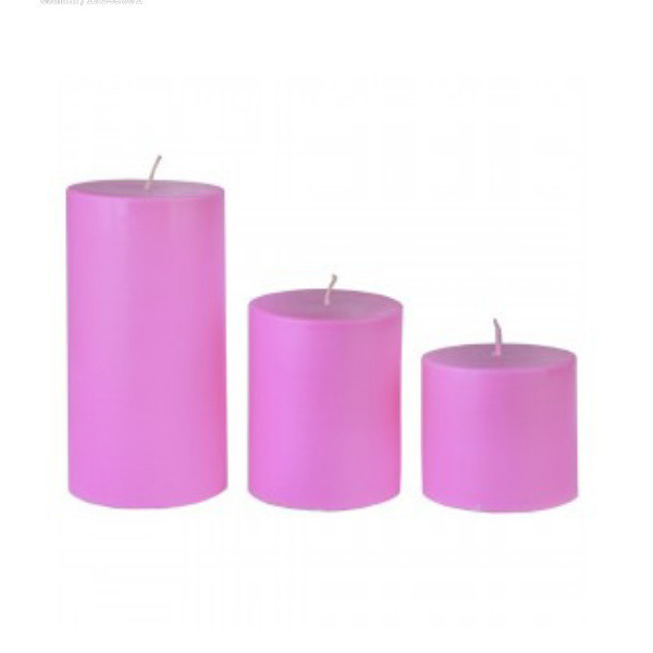 شمع مدل استوانه مجموعه 3 عددی