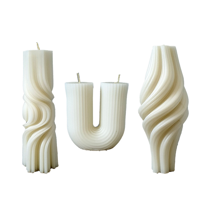 شمع دست ساز مدل B3U مجموعه 3 عددی