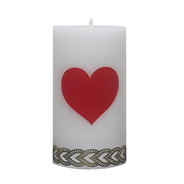 شمع طرح قلب کد 01