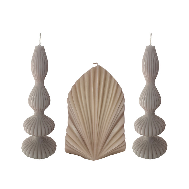 شمع دست ساز مدل NL3 مجموعه 3 عددی
