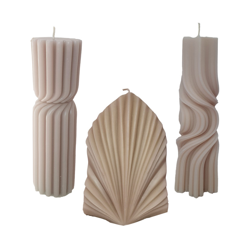 شمع دست ساز مدل NP3 مجموعه 3 عددی