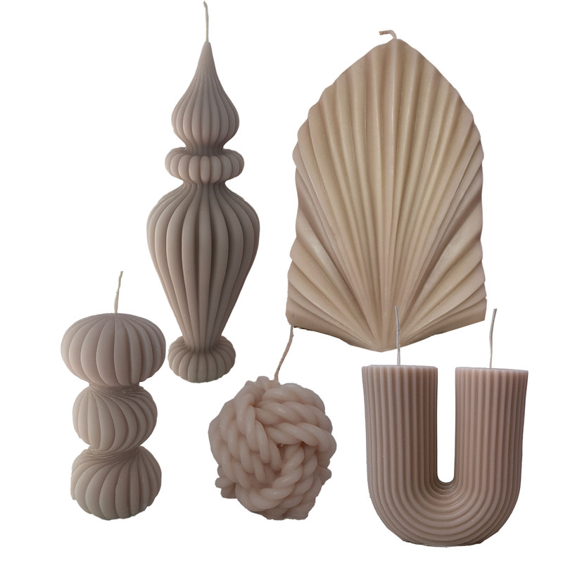 شمع دست ساز مدل NU5 مجموعه 5 عددی