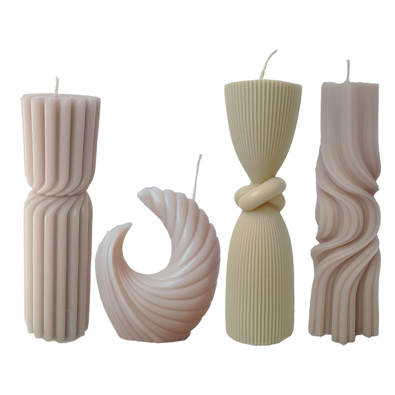 شمع دست ساز مدل DSH4 مجموعه 4 عددی