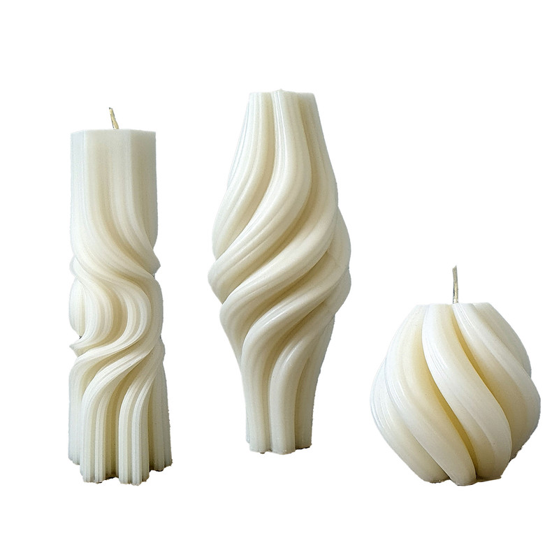 شمع دست ساز مدل B3M مجموعه 3 عددی