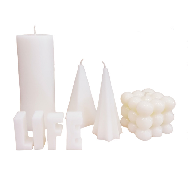 شمع دست ساز مدل مهتاب زندگی مجموعه 8 عددی 