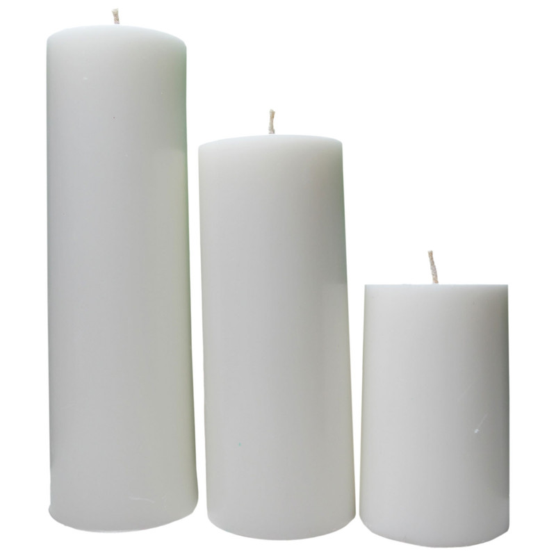 شمع مدل استوانه ای مجموعه 3عددی