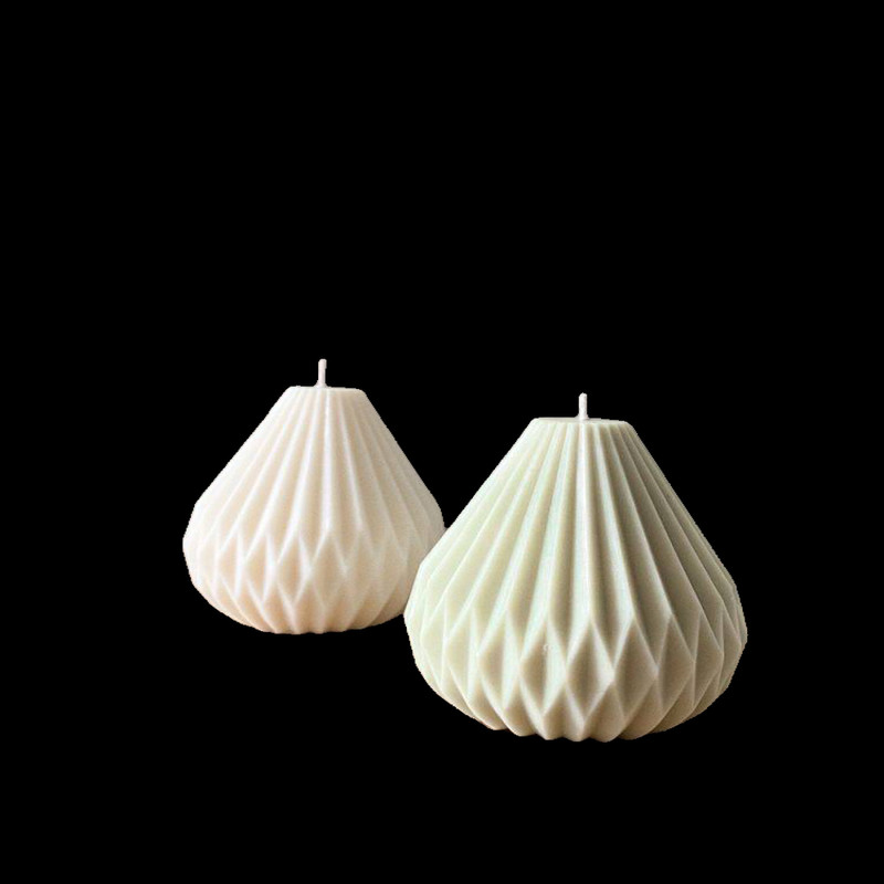 شمع دست ساز مدل خمره ای بسته 2 عددی