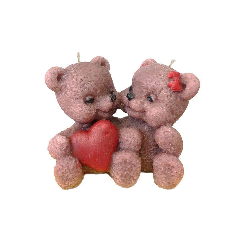 شمع دست ساز مدل خرس