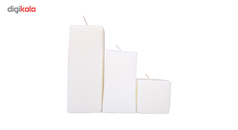 شمع ارکیده مدل مکعب بسته 3 عددی