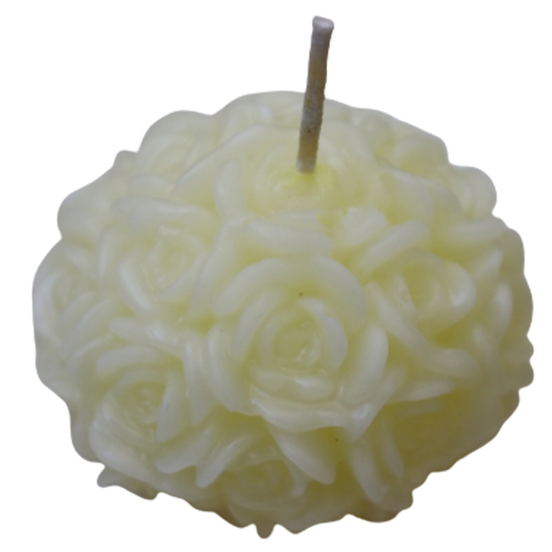 شمع دست ساز مدل گوی گلدار 