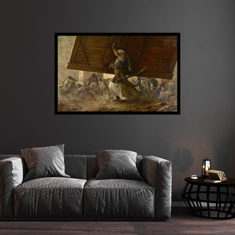 تابلو بکلیت طرح تصویر مذهبی امیرالمومنین امام علی (ع) مدل B-bu2496