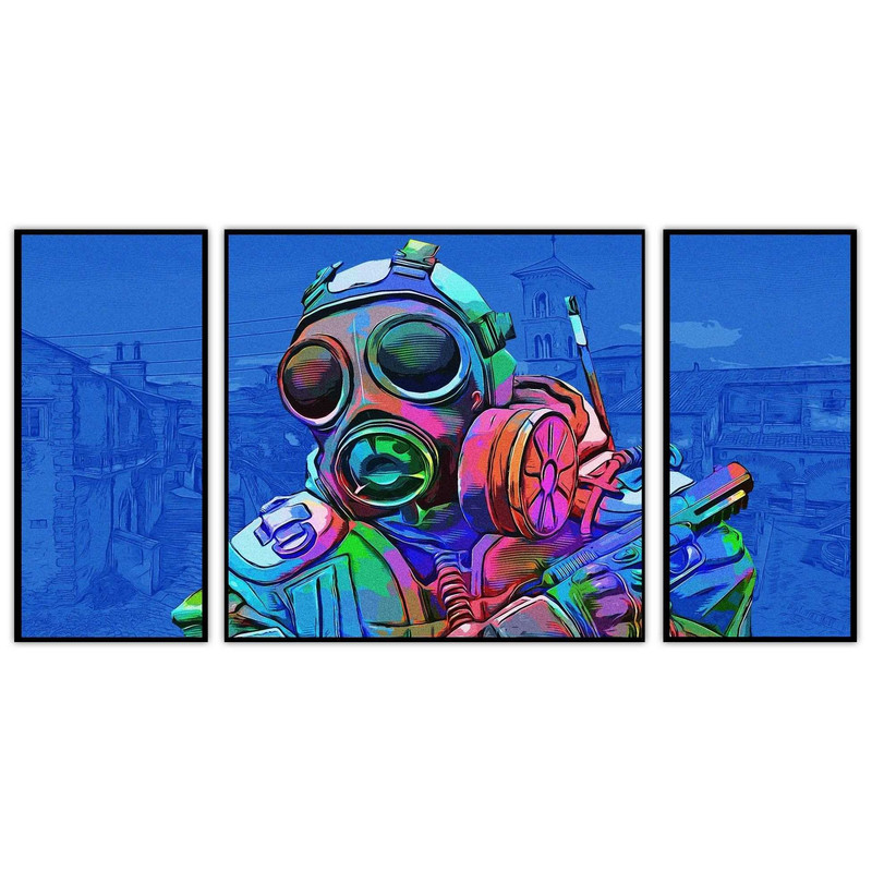 تابلو بکلیت طرح گیمینگ و گیم نت مدل B-bu3510 مجموعه 3 عددی