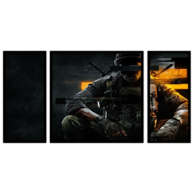 تابلو بکلیت طرح گیمینگ و گیم نت  مدل B-bu3186 مجموعه 3 عددی