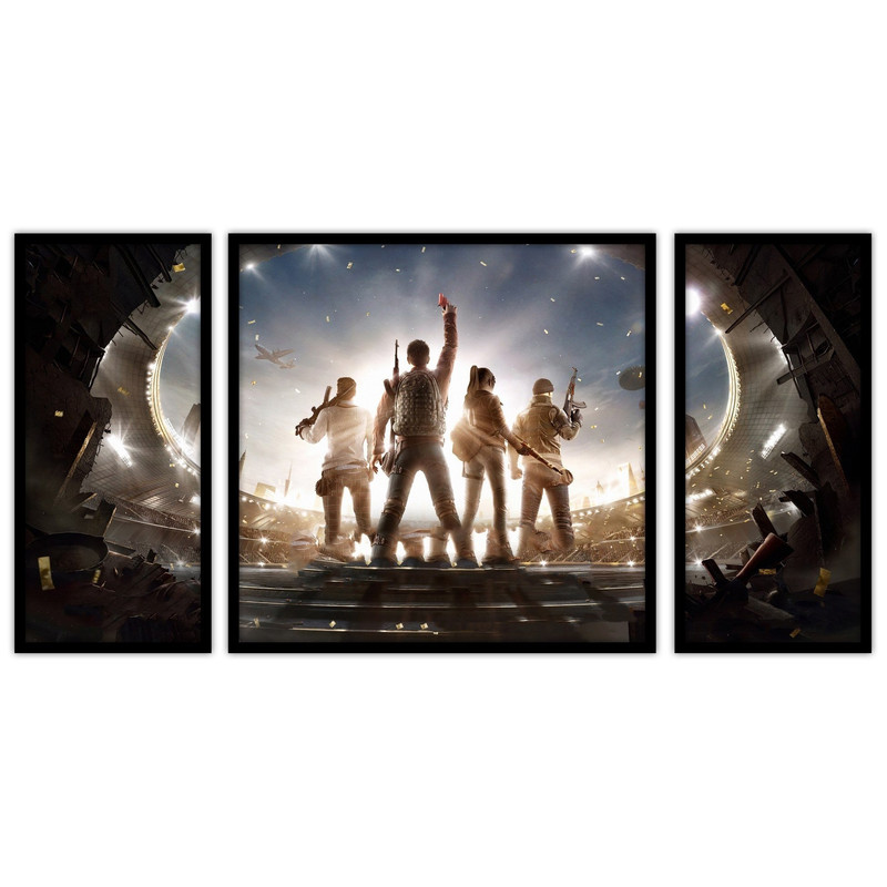 تابلو بکلیت طرح گیمینگ و گیم نت مدل B-bu3621 مجموعه 3 عددی