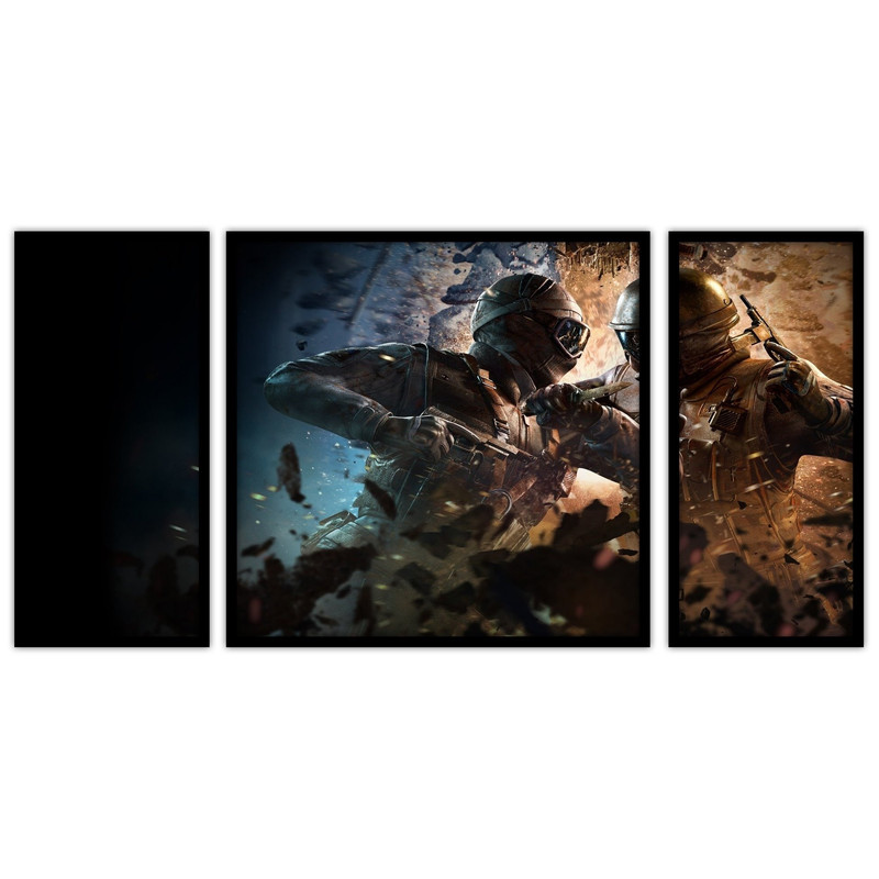 تابلو بکلیت طرح  گیمینگ و گیم نت مدل B-bu3383 مجموعه 3 عددی