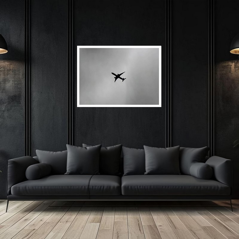 تابلو بکلیت طرح دکوری هواپیما و سفر  مدل W-bu5432
