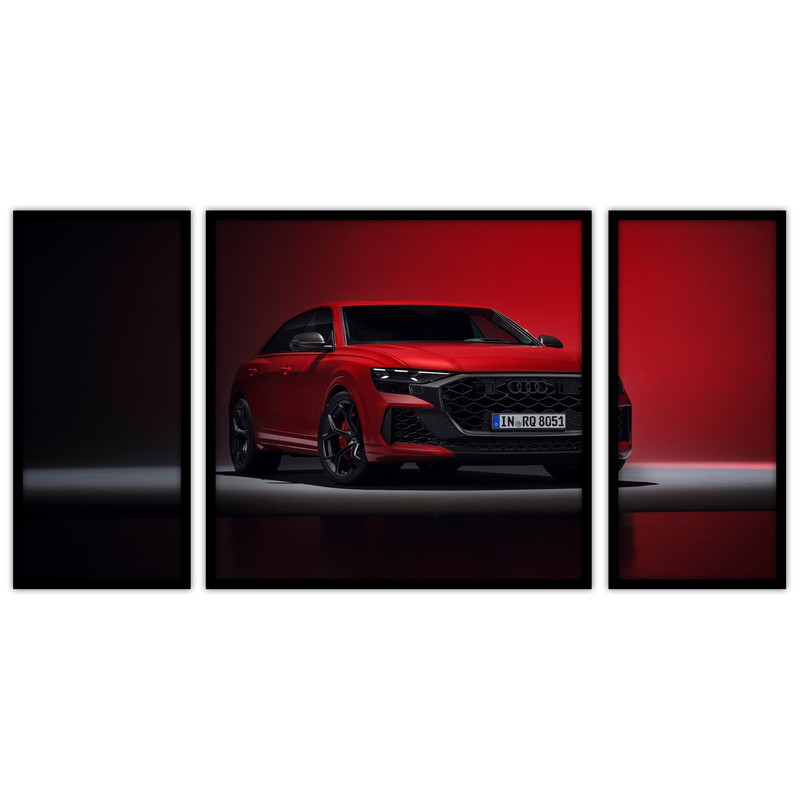 تابلو بکلیت طرح ماشین آئودی  مدل B-bu3149 مجموعه 3 عددی