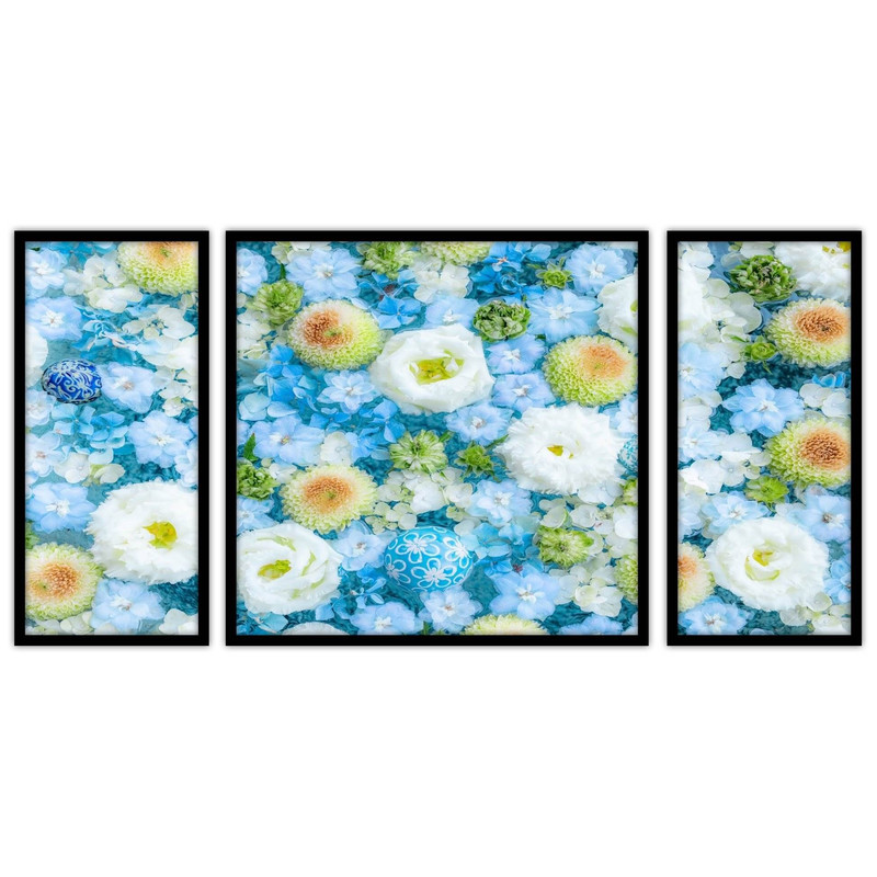 تابلو بکلیت طرح هنری دکوری گل  مدل B-bu3175 مجموعه 3 عددی