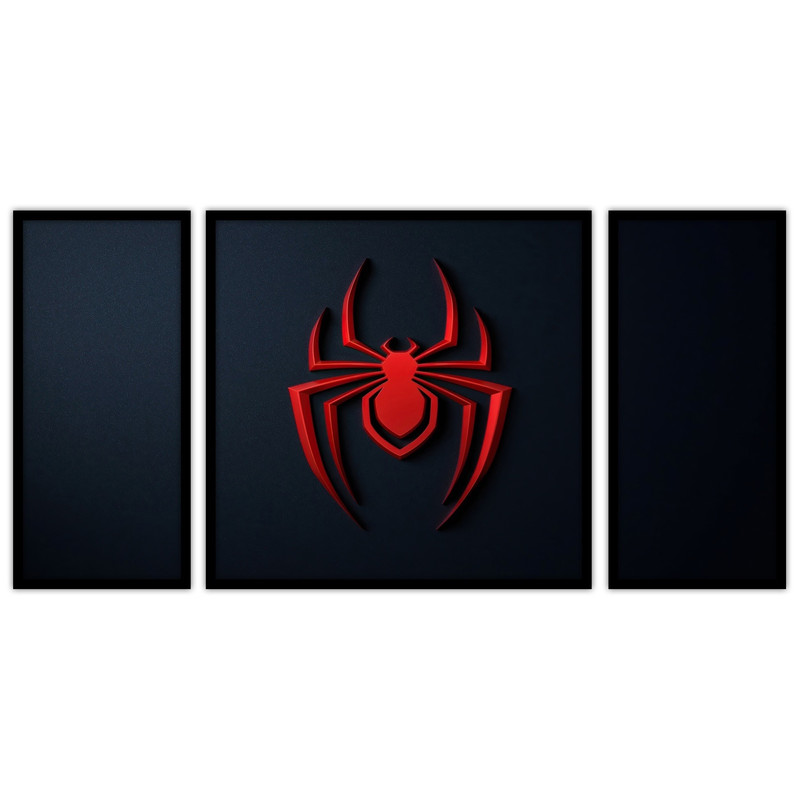 تابلو بکلیت طرح مرد عنکبوتی مدل B-bu3419 مجموعه 3 عددی