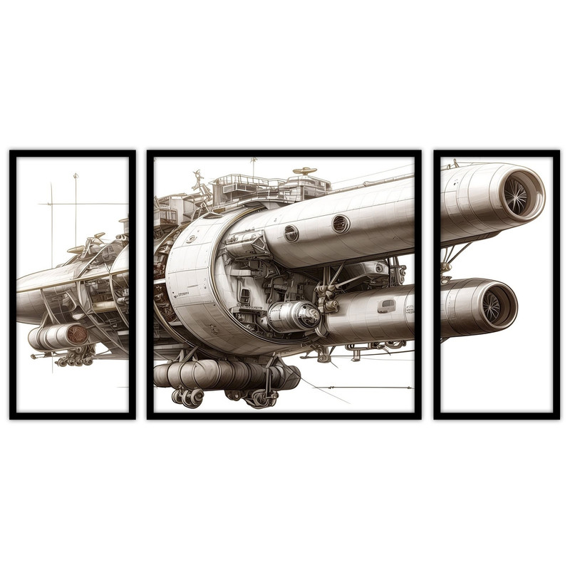 تابلو بکلیت طرح کلاسیک فناوری مدل B-bu3446 مجموعه 3 عددی