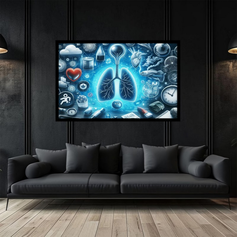 تابلو بکلیت طرح فناوری و تکنولوژی بدن انسان مدل B-bu5217