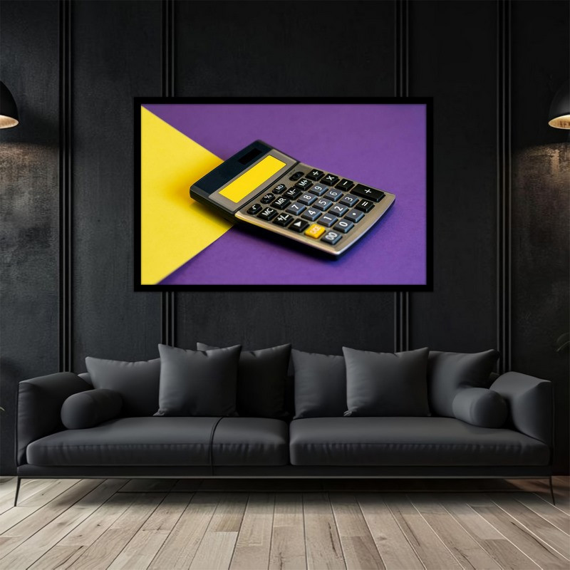 تابلو بکلیت طرح ماشین حساب و حسابداری مدل B-bu5268